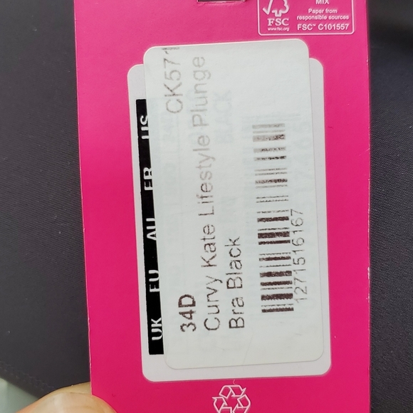 Curvey Kate NWT 34D Lace Lifestyle Plunge bra - Picture 2 of 3